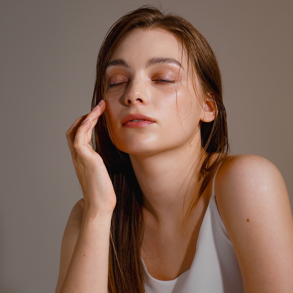 Stylish beauty image of young Western woman