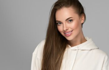 Woman portrait young female happy model face beautiful